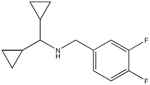 (dicyclopropylmethyl)[(3,4-difluorophenyl)methyl]amine,,结构式