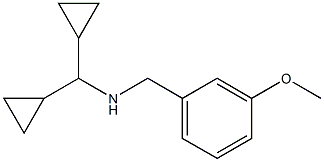 (dicyclopropylmethyl)[(3-methoxyphenyl)methyl]amine,,结构式