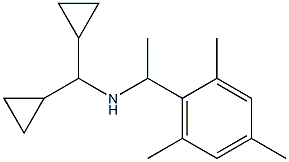 (dicyclopropylmethyl)[1-(2,4,6-trimethylphenyl)ethyl]amine Struktur