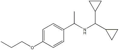  (dicyclopropylmethyl)[1-(4-propoxyphenyl)ethyl]amine