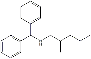 (diphenylmethyl)(2-methylpentyl)amine 结构式