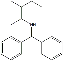 (diphenylmethyl)(3-methylpentan-2-yl)amine Struktur