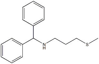 (diphenylmethyl)[3-(methylsulfanyl)propyl]amine 化学構造式