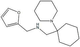 (furan-2-ylmethyl)({[1-(piperidin-1-yl)cyclohexyl]methyl})amine 结构式