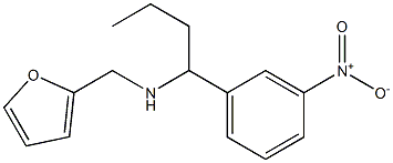 (furan-2-ylmethyl)[1-(3-nitrophenyl)butyl]amine 化学構造式