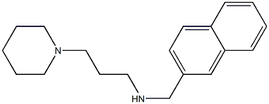 (naphthalen-2-ylmethyl)[3-(piperidin-1-yl)propyl]amine Structure