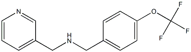 (pyridin-3-ylmethyl)({[4-(trifluoromethoxy)phenyl]methyl})amine,,结构式