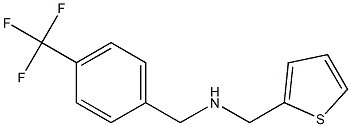 (thiophen-2-ylmethyl)({[4-(trifluoromethyl)phenyl]methyl})amine Structure