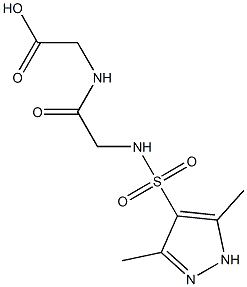 [({[(3,5-dimethyl-1H-pyrazol-4-yl)sulfonyl]amino}acetyl)amino]acetic acid