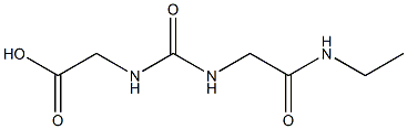 [({[2-(ethylamino)-2-oxoethyl]amino}carbonyl)amino]acetic acid Structure