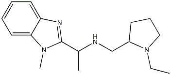 [(1-ethylpyrrolidin-2-yl)methyl][1-(1-methyl-1H-1,3-benzodiazol-2-yl)ethyl]amine Struktur