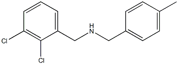 [(2,3-dichlorophenyl)methyl][(4-methylphenyl)methyl]amine Structure