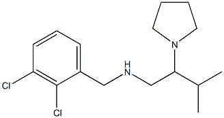 [(2,3-dichlorophenyl)methyl][3-methyl-2-(pyrrolidin-1-yl)butyl]amine Structure