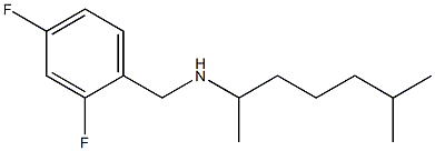 [(2,4-difluorophenyl)methyl](6-methylheptan-2-yl)amine,,结构式