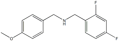 [(2,4-difluorophenyl)methyl][(4-methoxyphenyl)methyl]amine 结构式