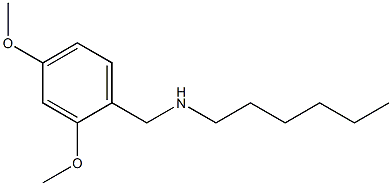 [(2,4-dimethoxyphenyl)methyl](hexyl)amine,,结构式