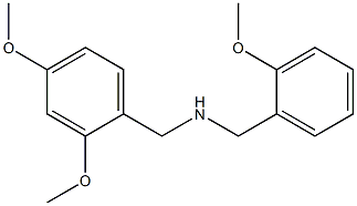 [(2,4-dimethoxyphenyl)methyl][(2-methoxyphenyl)methyl]amine 化学構造式