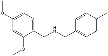 [(2,4-dimethoxyphenyl)methyl][(4-methylphenyl)methyl]amine 结构式