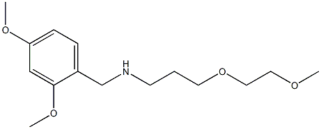 [(2,4-dimethoxyphenyl)methyl][3-(2-methoxyethoxy)propyl]amine 化学構造式