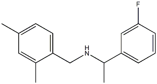 [(2,4-dimethylphenyl)methyl][1-(3-fluorophenyl)ethyl]amine 化学構造式