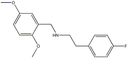 [(2,5-dimethoxyphenyl)methyl][2-(4-fluorophenyl)ethyl]amine 化学構造式