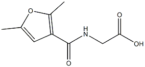 [(2,5-dimethyl-3-furoyl)amino]acetic acid Structure