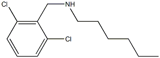 [(2,6-dichlorophenyl)methyl](hexyl)amine Struktur