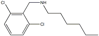 [(2,6-dichlorophenyl)methyl](hexyl)amine 结构式