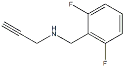 [(2,6-difluorophenyl)methyl](prop-2-yn-1-yl)amine,,结构式
