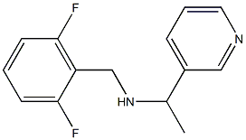 [(2,6-difluorophenyl)methyl][1-(pyridin-3-yl)ethyl]amine,,结构式