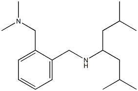 [(2-{[(2,6-dimethylheptan-4-yl)amino]methyl}phenyl)methyl]dimethylamine 结构式