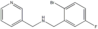 [(2-bromo-5-fluorophenyl)methyl](pyridin-3-ylmethyl)amine 化学構造式