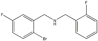 [(2-bromo-5-fluorophenyl)methyl][(2-fluorophenyl)methyl]amine 化学構造式
