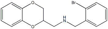 [(2-bromophenyl)methyl](2,3-dihydro-1,4-benzodioxin-2-ylmethyl)amine 化学構造式