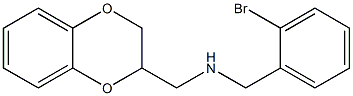 [(2-bromophenyl)methyl](2,3-dihydro-1,4-benzodioxin-2-ylmethyl)amine Structure