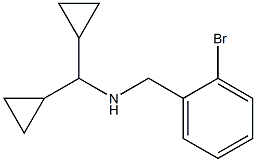 [(2-bromophenyl)methyl](dicyclopropylmethyl)amine|