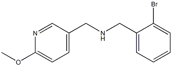 [(2-bromophenyl)methyl][(6-methoxypyridin-3-yl)methyl]amine,,结构式