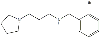 [(2-bromophenyl)methyl][3-(pyrrolidin-1-yl)propyl]amine Structure