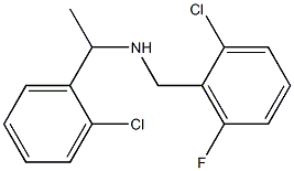 [(2-chloro-6-fluorophenyl)methyl][1-(2-chlorophenyl)ethyl]amine,,结构式