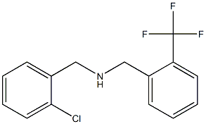[(2-chlorophenyl)methyl]({[2-(trifluoromethyl)phenyl]methyl})amine Structure