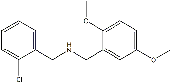 [(2-chlorophenyl)methyl][(2,5-dimethoxyphenyl)methyl]amine,,结构式