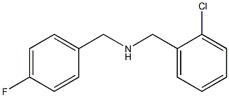 [(2-chlorophenyl)methyl][(4-fluorophenyl)methyl]amine,,结构式