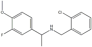 [(2-chlorophenyl)methyl][1-(3-fluoro-4-methoxyphenyl)ethyl]amine,,结构式