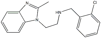 [(2-chlorophenyl)methyl][2-(2-methyl-1H-1,3-benzodiazol-1-yl)ethyl]amine 化学構造式