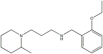 [(2-ethoxyphenyl)methyl][3-(2-methylpiperidin-1-yl)propyl]amine Structure