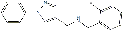 [(2-fluorophenyl)methyl][(1-phenyl-1H-pyrazol-4-yl)methyl]amine Structure