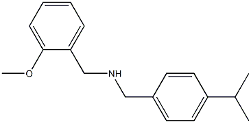 [(2-methoxyphenyl)methyl]({[4-(propan-2-yl)phenyl]methyl})amine Structure