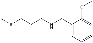 [(2-methoxyphenyl)methyl][3-(methylsulfanyl)propyl]amine,,结构式