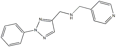 [(2-phenyl-2H-1,2,3-triazol-4-yl)methyl](pyridin-4-ylmethyl)amine Structure