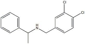 [(3,4-dichlorophenyl)methyl](1-phenylethyl)amine Structure